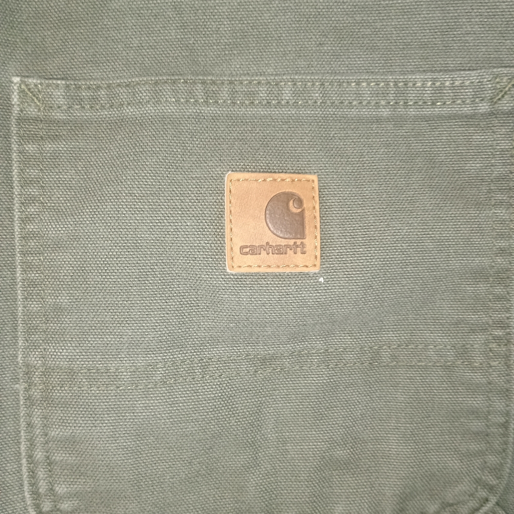 Carhartt Men's Green Canvass Jeans Shorts